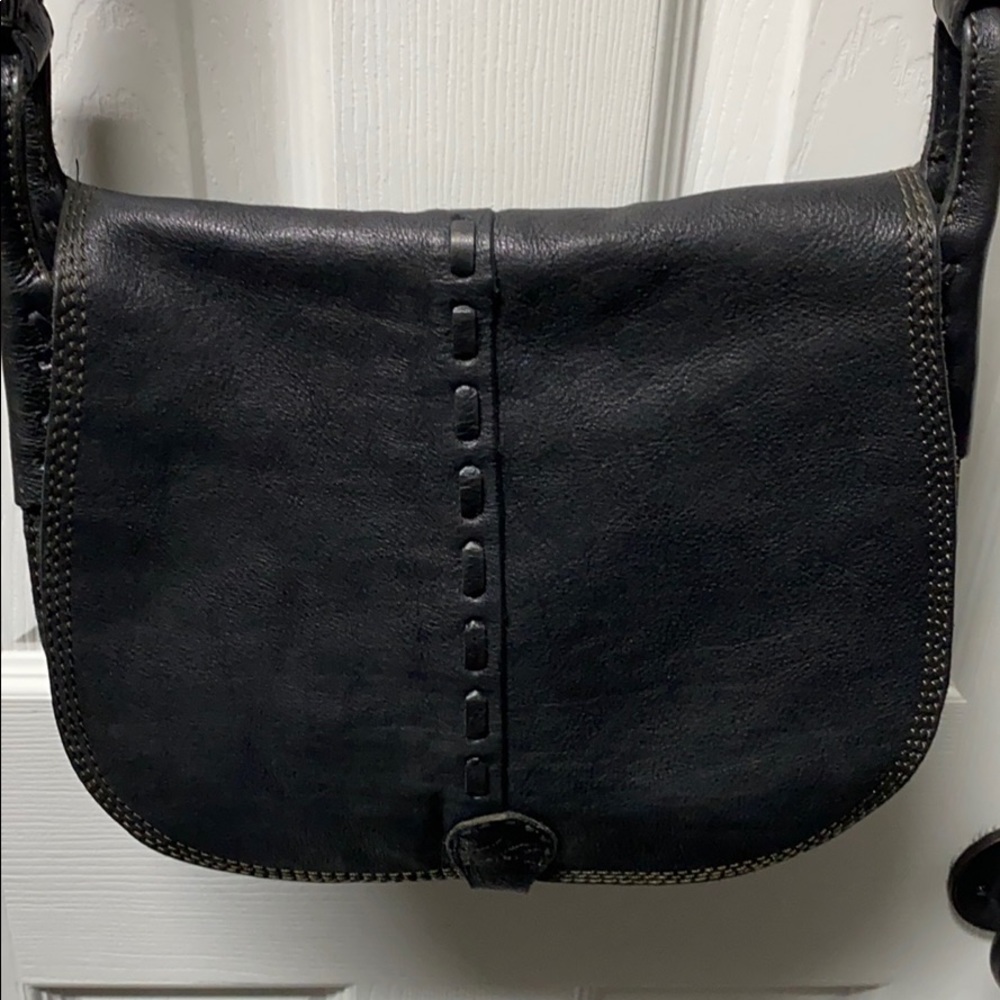Lucky Brand Black Leather Crossbody Purse